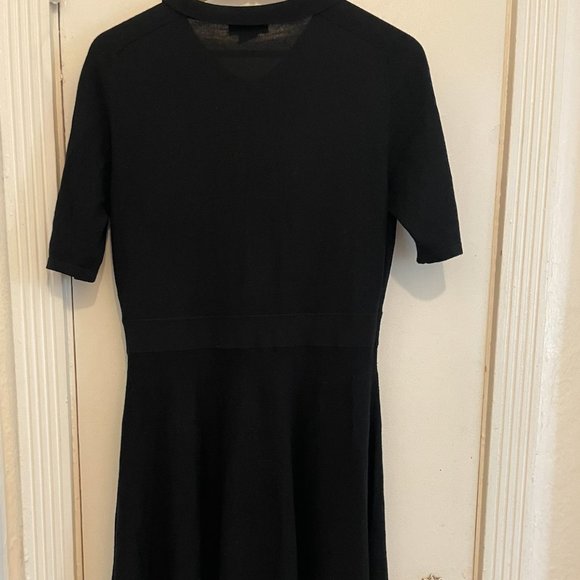Lord & Taylor Merino Wool Collared Flare Dress - Picture 5 of 7